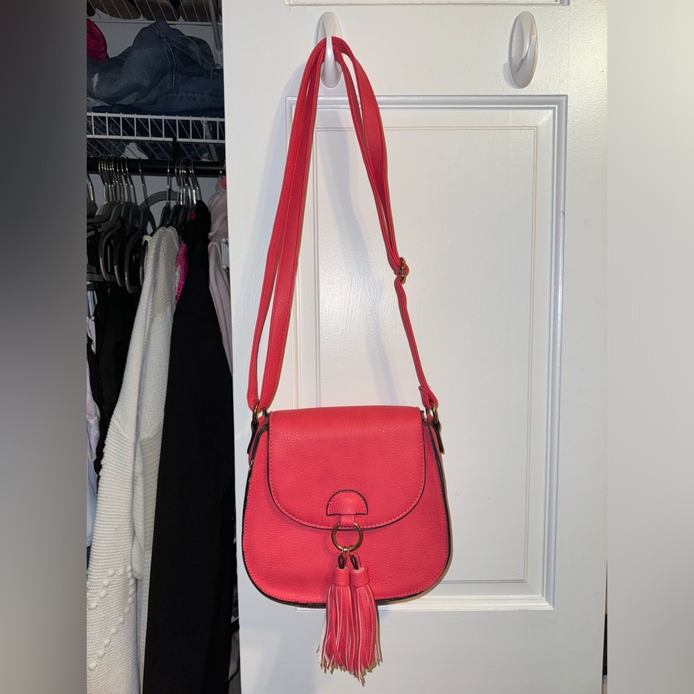 Hot Pink Leather Purse